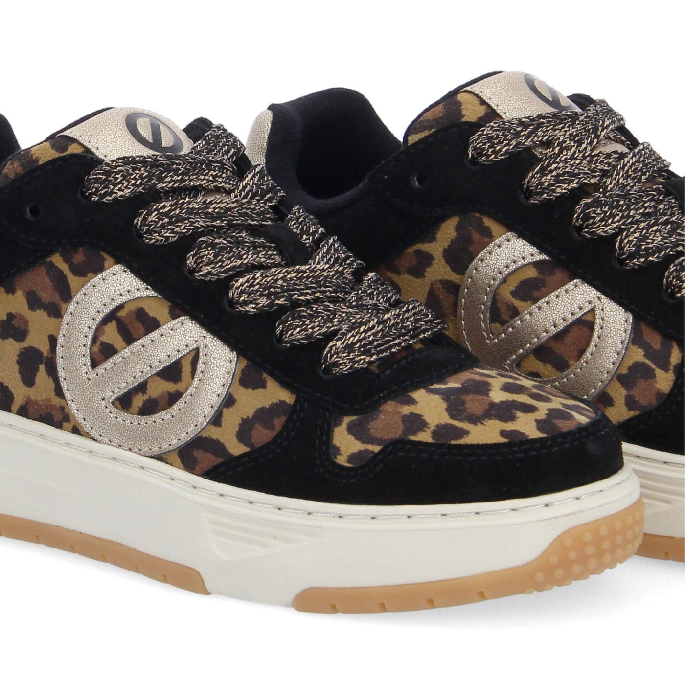 ALISON SNEAKER W - SDE/SDE.LEO/GLO - BLACK/LEOPARD
